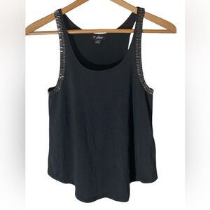 FF2- Guess women’s XS beaded Black Tank Top